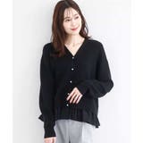 ペプラムデザインVネックニットカーディガン/洗える | MK MICHEL KLEIN | 詳細画像9 