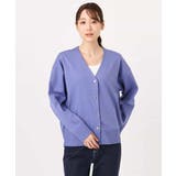 ドット釦Vネックカーディガン(無地・ボーダー)/洗える | MK MICHEL KLEIN | 詳細画像18 