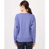 ドット釦Vネックカーディガン(無地・ボーダー)/洗える | MK MICHEL KLEIN | 詳細画像20 