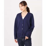 ドット釦Vネックカーディガン(無地・ボーダー)/洗える | MK MICHEL KLEIN | 詳細画像27 