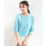 ドット釦ニットカーディガン/接触冷感/UVカット/洗える | MK MICHEL KLEIN | 詳細画像2 