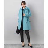 SUPER100'sウール スタンドカラーミドルコート | MK MICHEL KLEIN | 詳細画像11