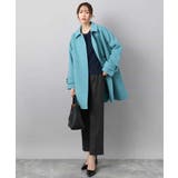 SUPER100'sウール スタンドカラーミドルコート | MK MICHEL KLEIN | 詳細画像13