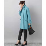 SUPER100'sウール スタンドカラーミドルコート | MK MICHEL KLEIN | 詳細画像16