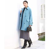 SUPER100'sウール スタンドカラーミドルコート | MK MICHEL KLEIN | 詳細画像17