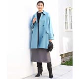 SUPER100'sウール スタンドカラーミドルコート | MK MICHEL KLEIN | 詳細画像18