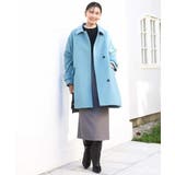 SUPER100'sウール スタンドカラーミドルコート | MK MICHEL KLEIN | 詳細画像19