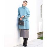 SUPER100'sウール スタンドカラーミドルコート | MK MICHEL KLEIN | 詳細画像20