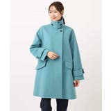 SUPER100'sウール スタンドカラーミドルコート | MK MICHEL KLEIN | 詳細画像33