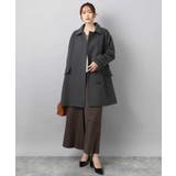 SUPER100'sウール スタンドカラーミドルコート | MK MICHEL KLEIN | 詳細画像7