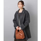 ダークグレー | SUPER100'sウール スタンドカラーミドルコート | MK MICHEL KLEIN