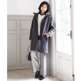 SUPER100'sウール フーデットミドルコート | MK MICHEL KLEIN | 詳細画像2 