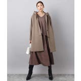 SUPER100'sウール フーデットミドルコート | MK MICHEL KLEIN | 詳細画像27 