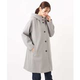 SUPER100'sウール フーデットミドルコート | MK MICHEL KLEIN | 詳細画像4 