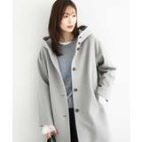 ライトグレー | SUPER100'sウール フーデットミドルコート | MK MICHEL KLEIN