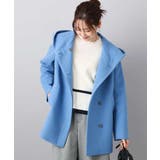 ブルー | [超軽量]エアリアルウール ミドル丈フーデットコート | MK MICHEL KLEIN