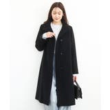 SUPER100sウール スタンドカラーロングコート | MK MICHEL KLEIN | 詳細画像1 