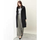 SUPER100sウール スタンドカラーロングコート | MK MICHEL KLEIN | 詳細画像10 