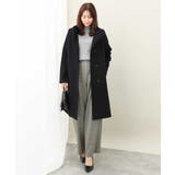 SUPER100sウール スタンドカラーロングコート | MK MICHEL KLEIN | 詳細画像11 