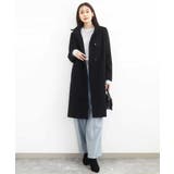 SUPER100sウール スタンドカラーロングコート | MK MICHEL KLEIN | 詳細画像15 