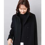 SUPER100sウール スタンドカラーロングコート | MK MICHEL KLEIN | 詳細画像2 