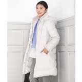 アイボリー | ベーシックタフタ ロングダウンコート/撥水加工 | MK MICHEL KLEIN