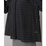 シアーチェックAラインブラウス | MICHEL KLEIN | 詳細画像30 