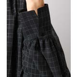 シアーチェックAラインブラウス | MICHEL KLEIN | 詳細画像32 