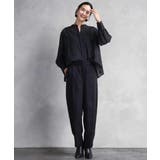 シアーチェックAラインブラウス | MICHEL KLEIN | 詳細画像6 