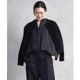 シアーチェックAラインブラウス | MICHEL KLEIN | 詳細画像8 