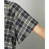 [セットアップ対応]ギャザーブラウス シアーチェック柄 | MICHEL KLEIN | 詳細画像11 