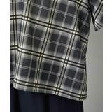 [セットアップ対応]ギャザーブラウス シアーチェック柄 | MICHEL KLEIN | 詳細画像12 