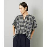 [セットアップ対応]ギャザーブラウス シアーチェック柄 | MICHEL KLEIN | 詳細画像21 