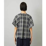 [セットアップ対応]ギャザーブラウス シアーチェック柄 | MICHEL KLEIN | 詳細画像9 