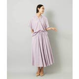 [セットアップ対応]ギャザーブラウス サッカー無地 | MICHEL KLEIN | 詳細画像10 