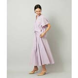 [セットアップ対応]ギャザーブラウス サッカー無地 | MICHEL KLEIN | 詳細画像12 