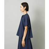 [セットアップ対応]ギャザーブラウス サッカー無地 | MICHEL KLEIN | 詳細画像14 