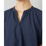 [セットアップ対応]ギャザーブラウス サッカー無地 | MICHEL KLEIN | 詳細画像16 