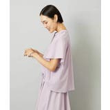 [セットアップ対応]ギャザーブラウス サッカー無地 | MICHEL KLEIN | 詳細画像9 