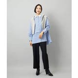 [2WAY]クレリックオーバーサイズストライプシャツ | MICHEL KLEIN | 詳細画像11 