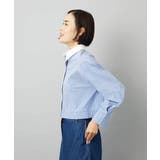 [2WAY]クレリックオーバーサイズストライプシャツ | MICHEL KLEIN | 詳細画像15 