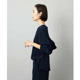 [セットアップ対応]ノーカラーブラウス | MICHEL KLEIN | 詳細画像7 