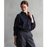 ネイビー | [セットアップ対応]チェックコーデュロイシャツ | MICHEL KLEIN