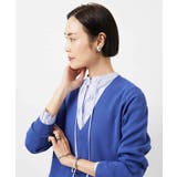 テンセルドビー細ボウタイブラウス | MICHEL KLEIN | 詳細画像7 