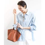ライトブルー | [セットアップ対応]ビックシルエットストライプシャツ | MICHEL KLEIN