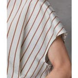 ストライプ柄デザインタックブラウス | MICHEL KLEIN | 詳細画像10 