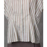 ストライプ柄デザインタックブラウス | MICHEL KLEIN | 詳細画像11 