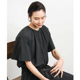 [ドライタッチ]ギャザーブラウス 無地(セットアップ対応) | MICHEL KLEIN | 詳細画像1 