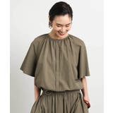 [ドライタッチ]ギャザーブラウス 無地(セットアップ対応) | MICHEL KLEIN | 詳細画像11 