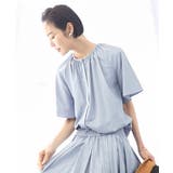 [ドライタッチ]ギャザーブラウス 無地(セットアップ対応) | MICHEL KLEIN | 詳細画像16 